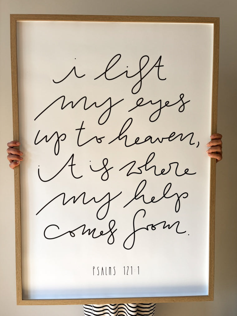 i lift my eyes - poster 70x100 cm