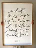 i lift my eyes - poster 70x100 cm