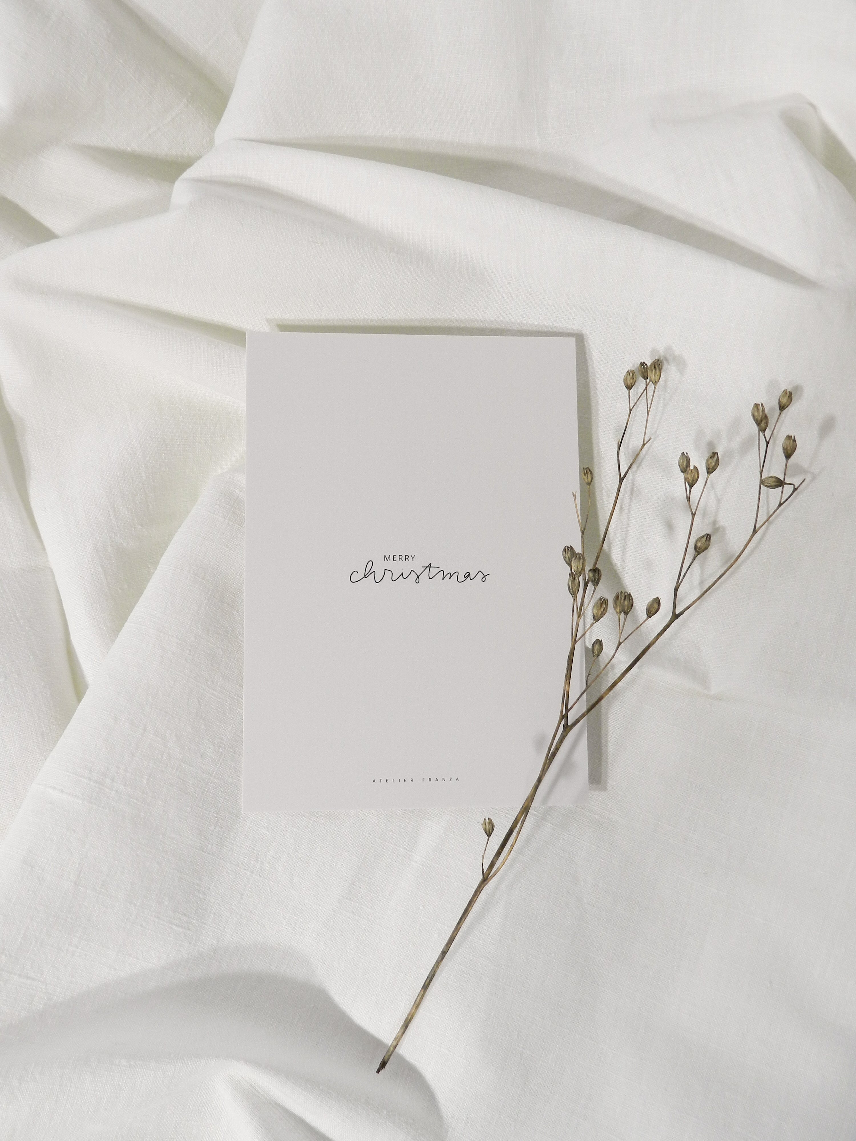 merry christmas - postkarte A6