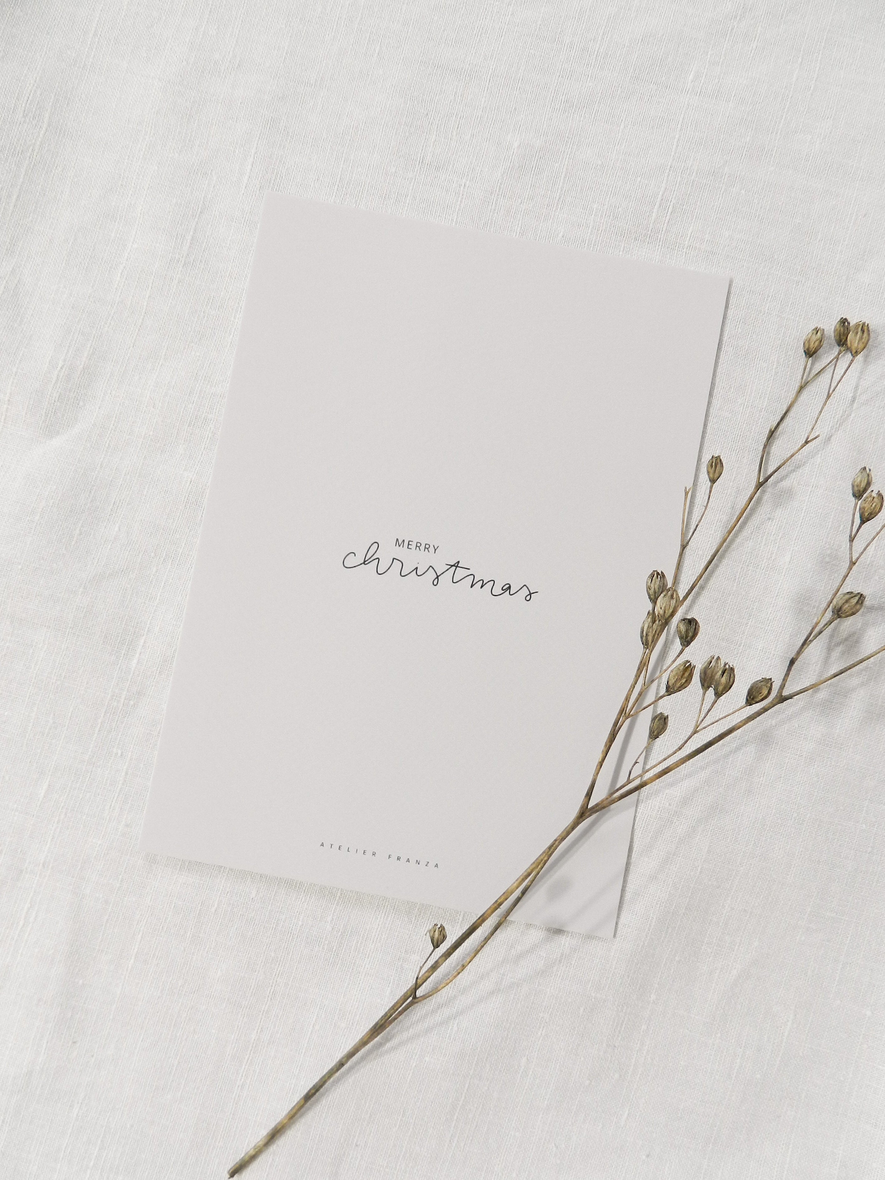 merry christmas - postkarte A6