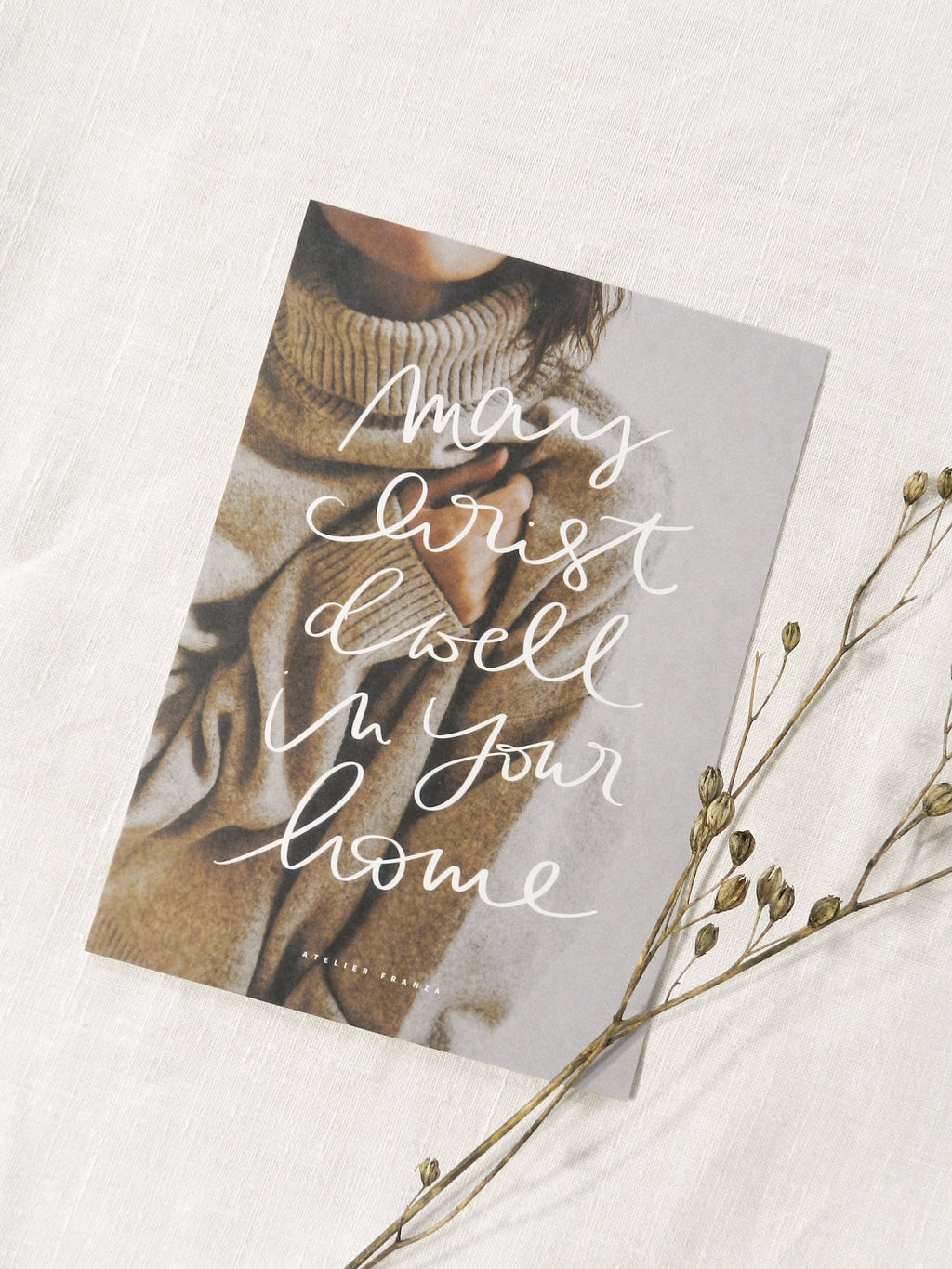 may christ dwell - postkarte A6