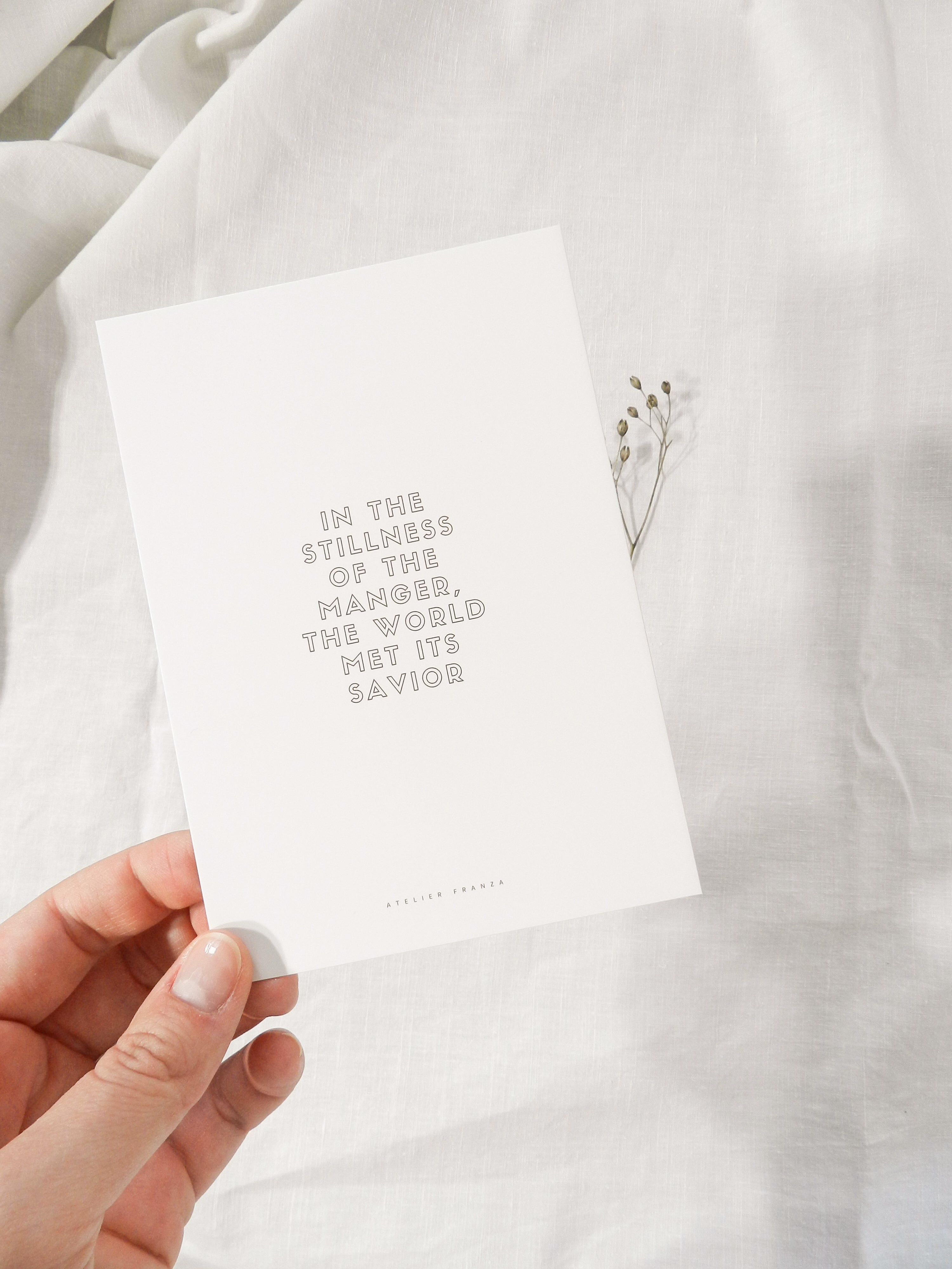 in the stillness - postkarte A6