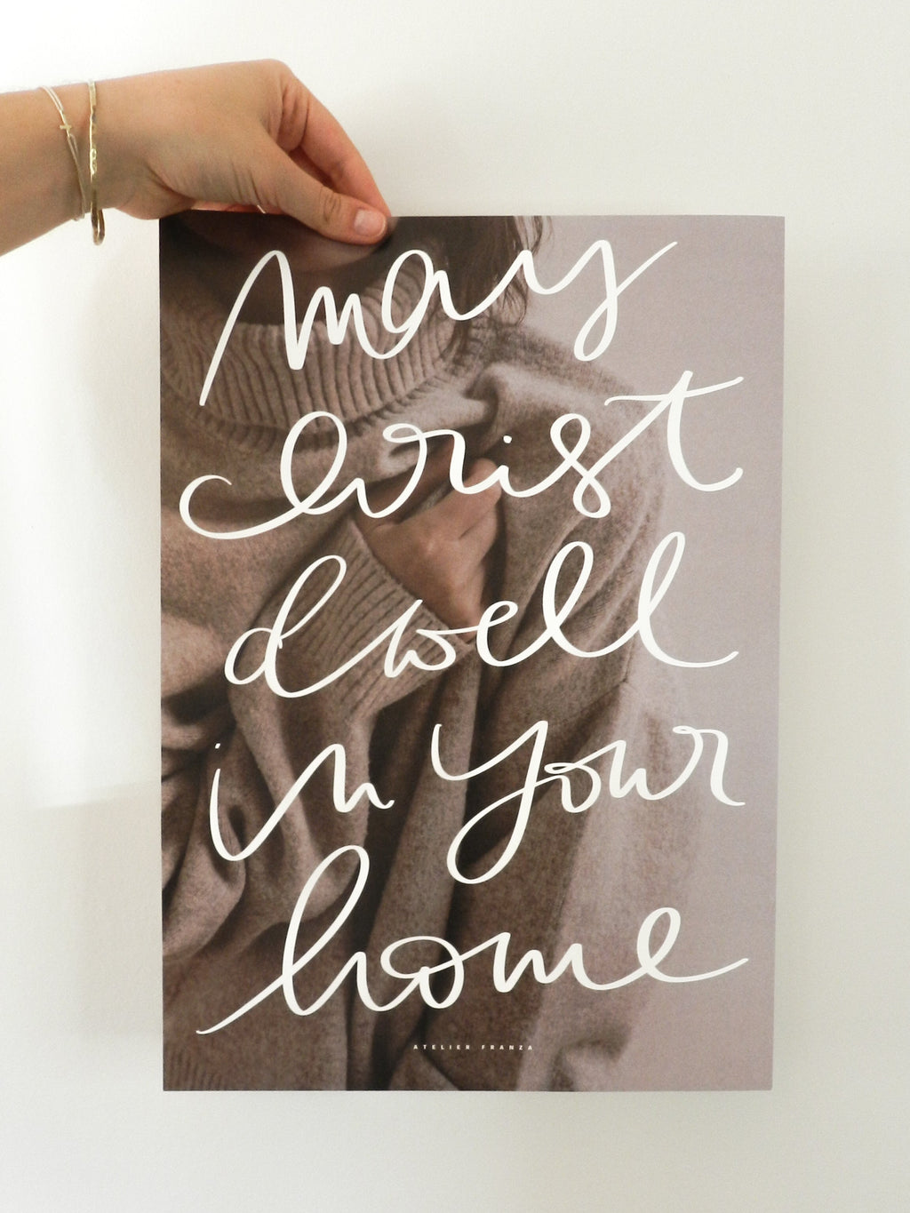 may christ dwell - poster A3