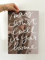 may christ dwell - poster A3