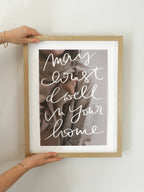 may christ dwell - poster A3