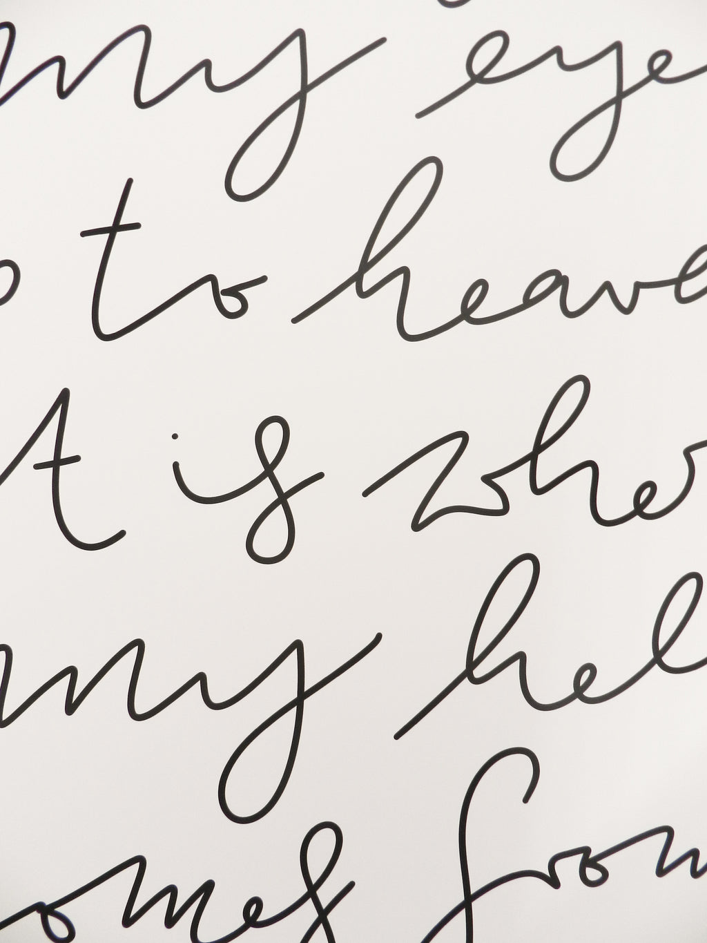 i lift my eyes - poster 70x100 cm