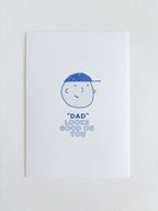 "Dad" looks good on you - postkarte A6