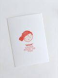 "Mum" looks good on you - postkarte A6