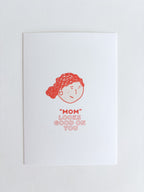 "Mum" looks good on you - postkarte A6