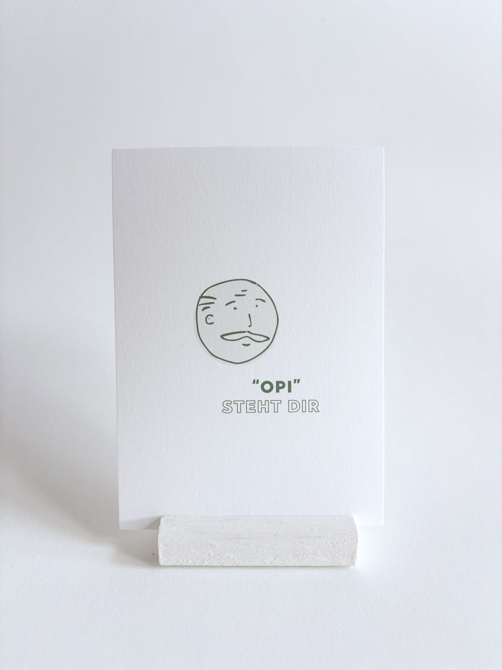 "Opi" steht dir - postkarte A6