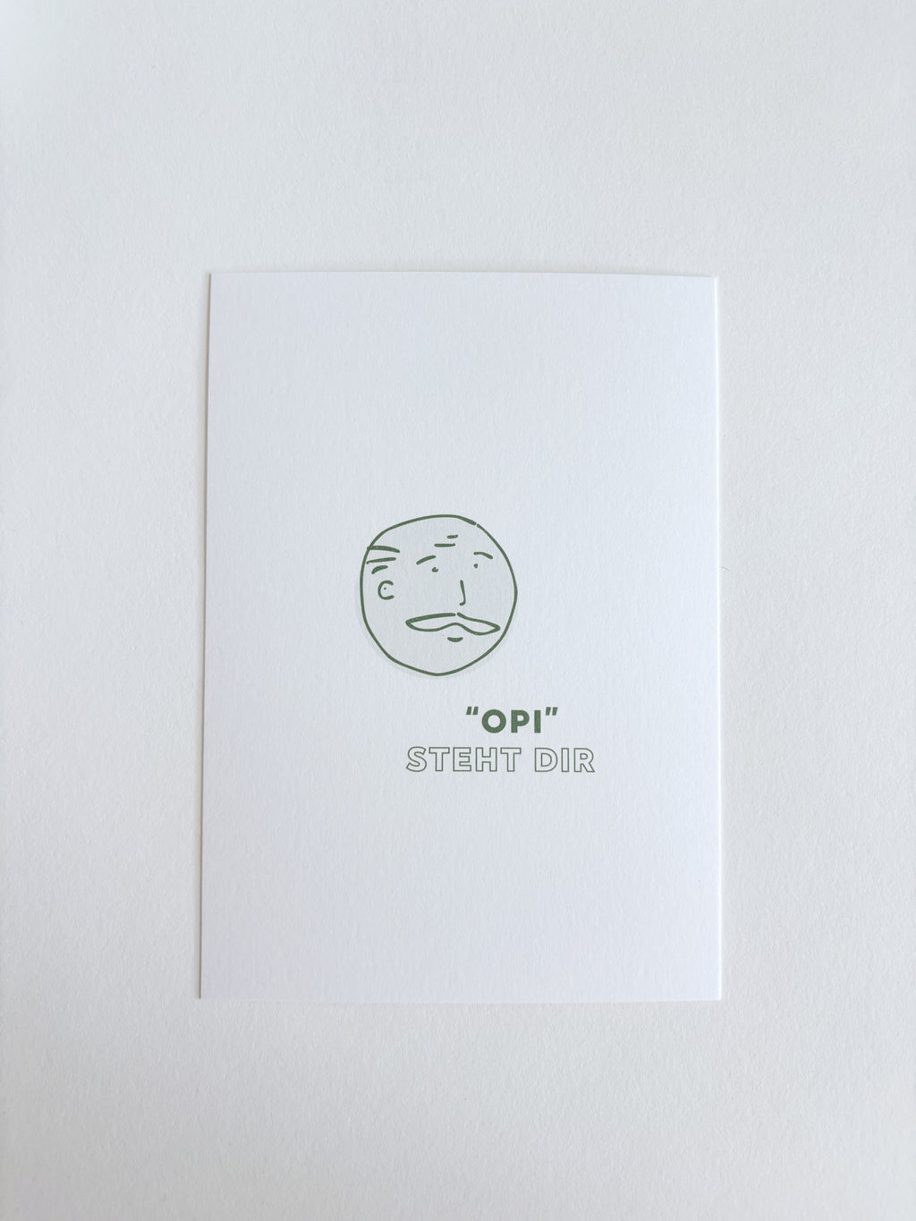 "Opi" steht dir - postkarte A6