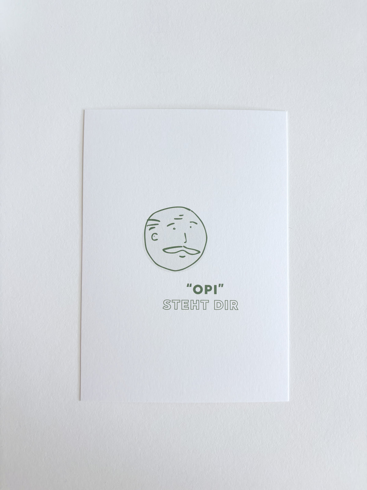 "Opi" steht dir - postkarte A6