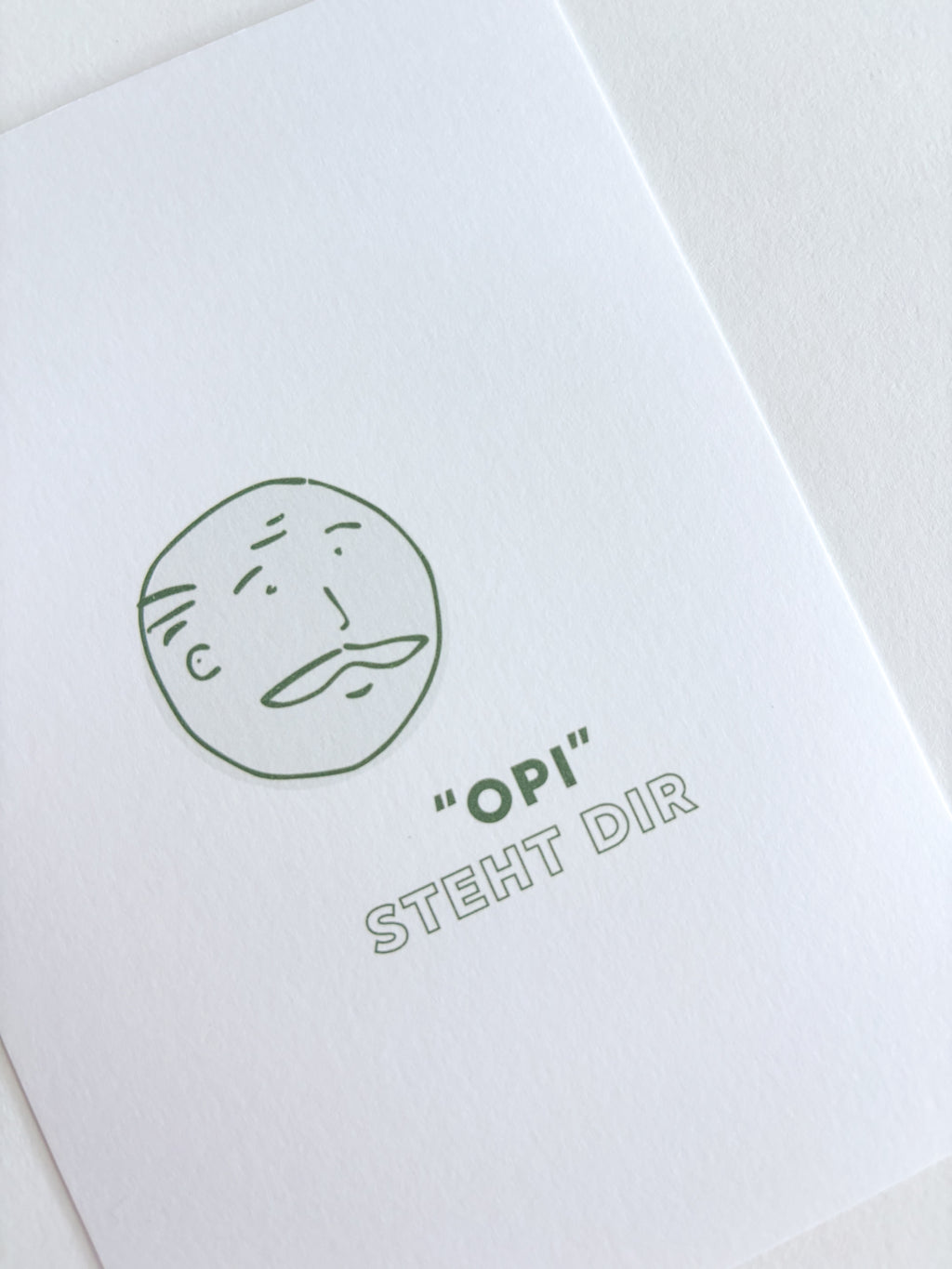 "Opi" steht dir - postkarte A6