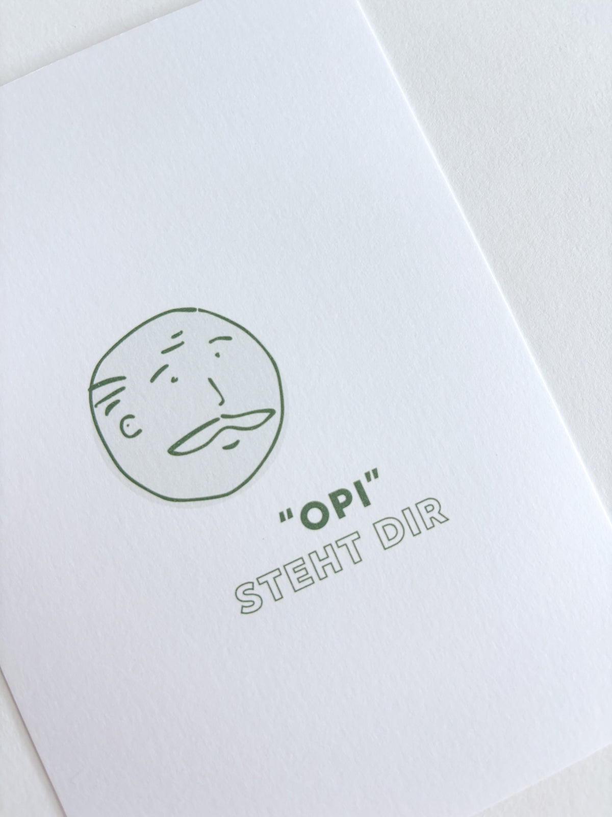 "Opi" steht dir - postkarte A6