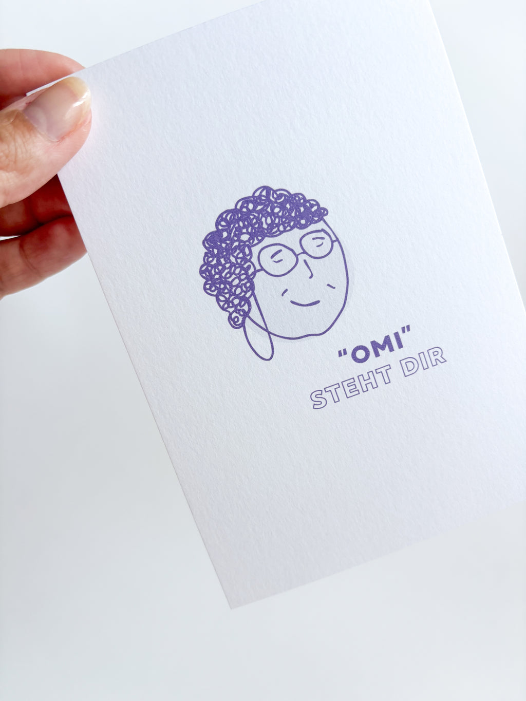 "Omi" steht dir - postkarte A6