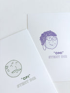 "Omi" steht dir - postkarte A6