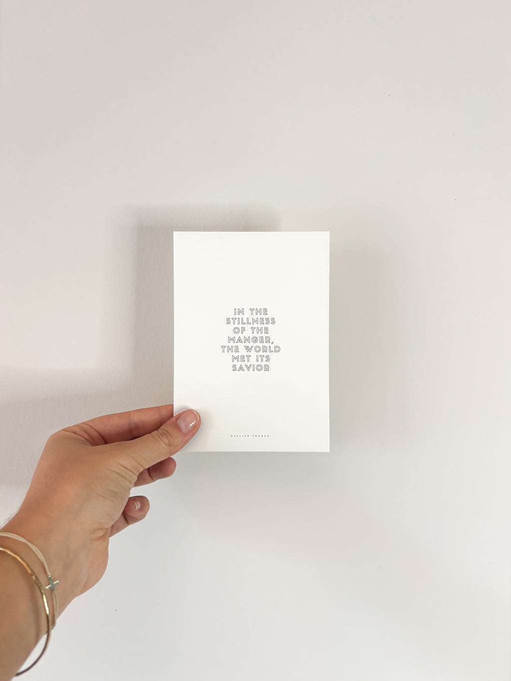 in the stillness - postkarte A6