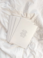 in the stillness - postkarte A6