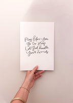 pray before you go to sleep - poster A4