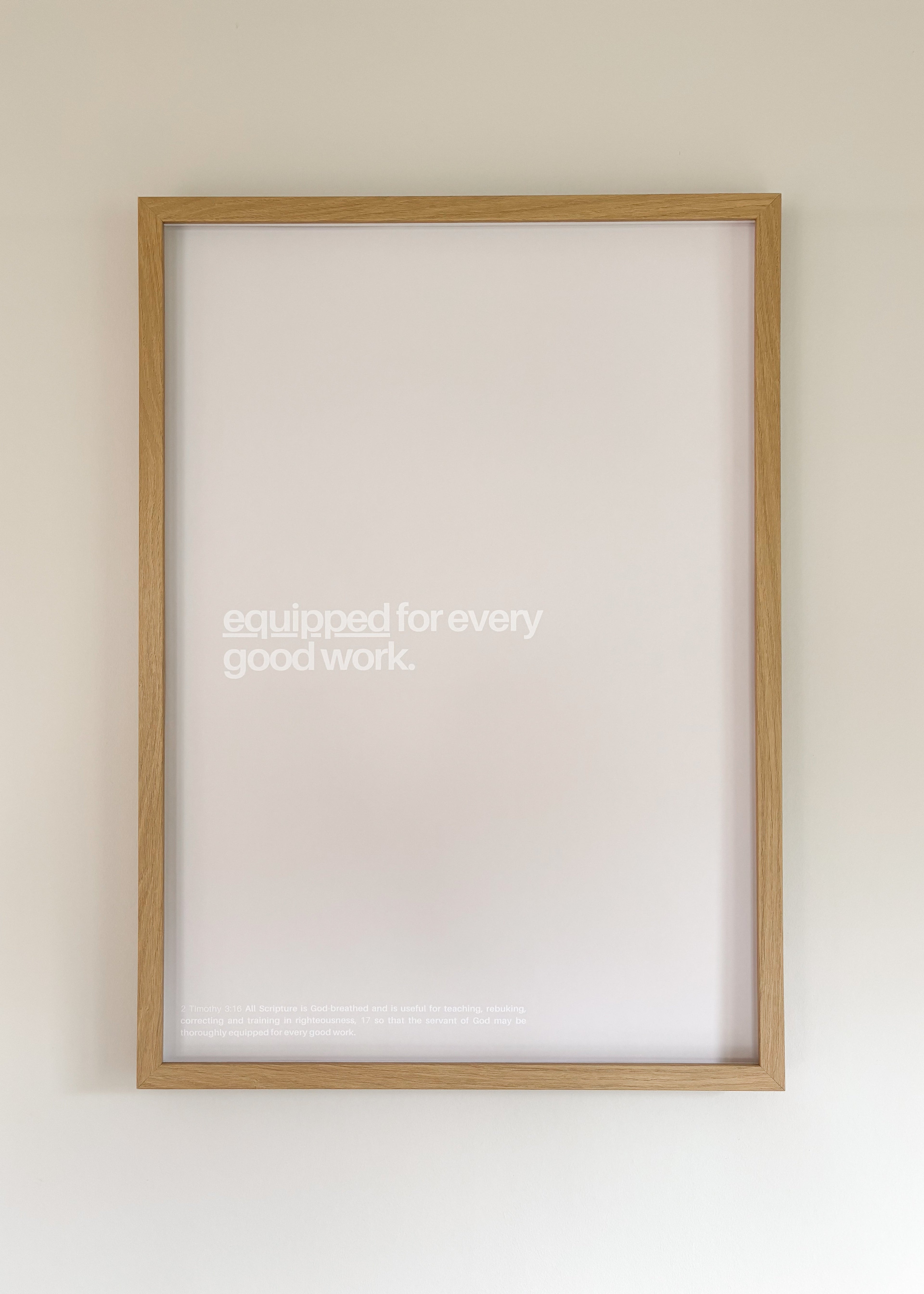 equipped for every good work - hell