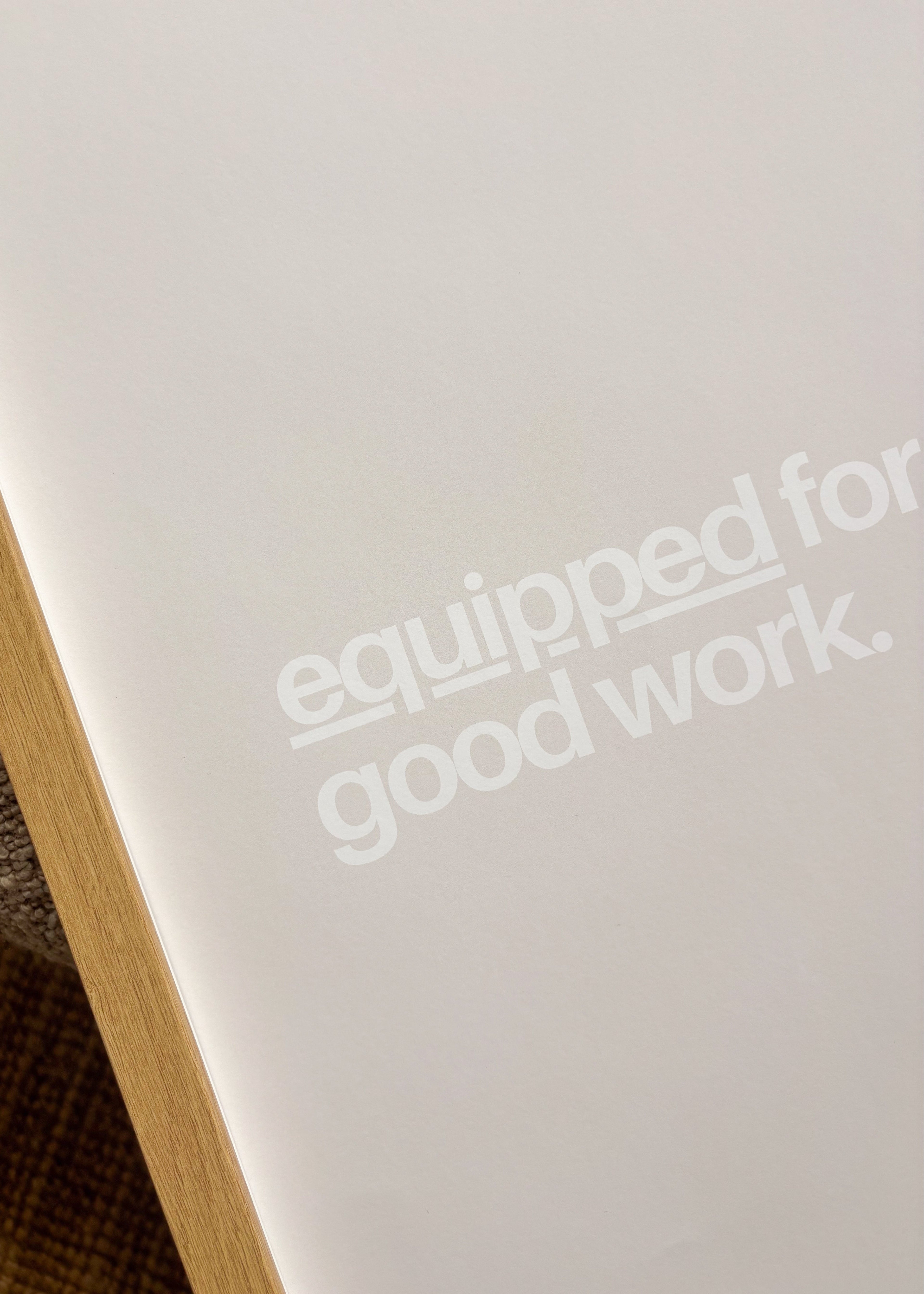 equipped for every good work - hell