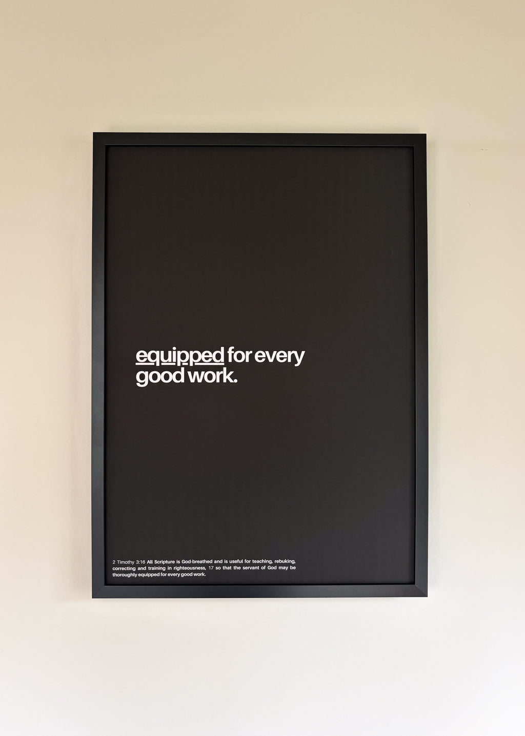 equipped for every good work - dunkel