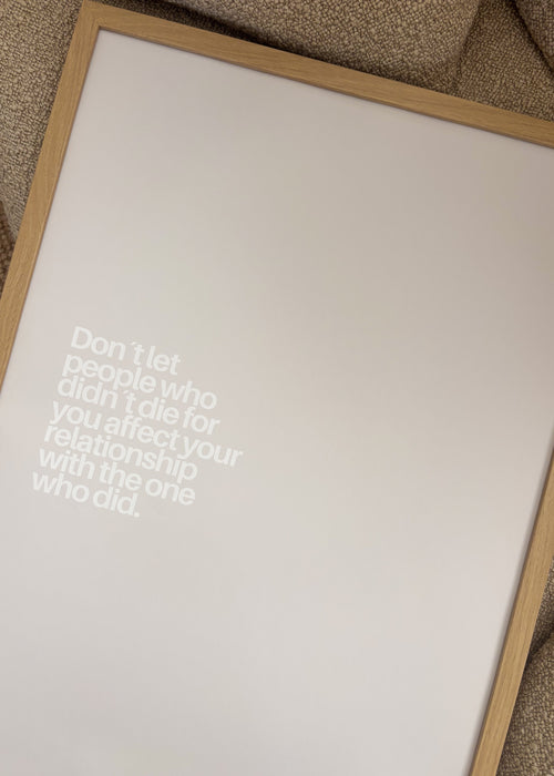 don´t let people