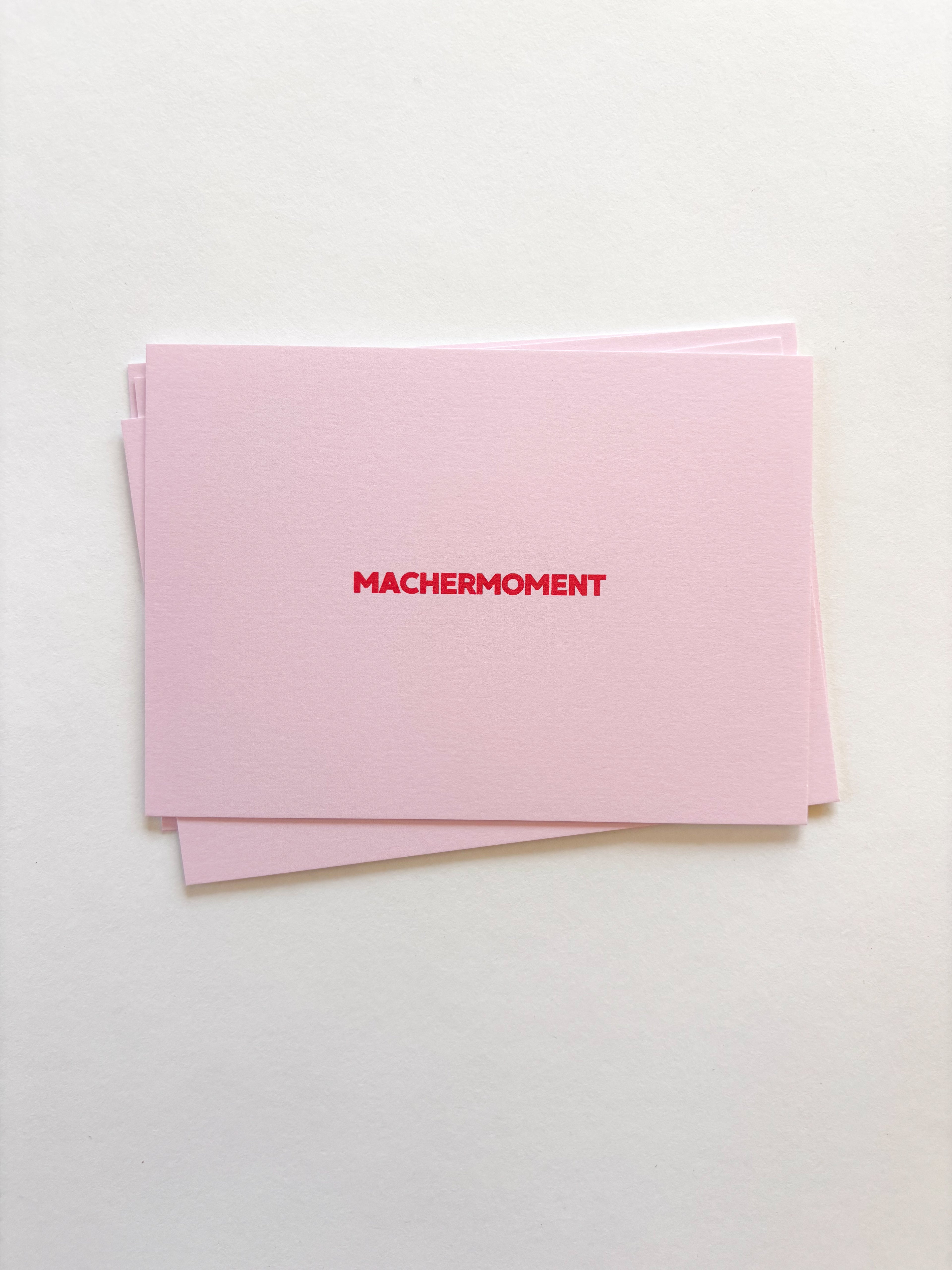 machermoment - postkarte A6