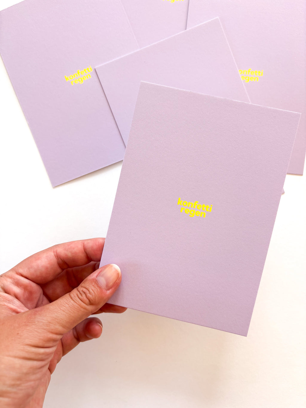 konfettiregen - postkarte A6