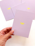 konfettiregen - postkarte A6