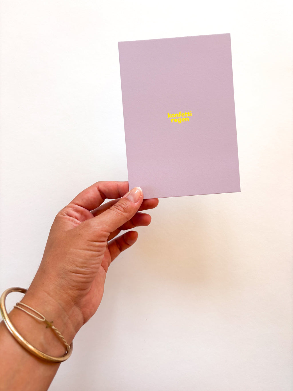konfettiregen - postkarte A6