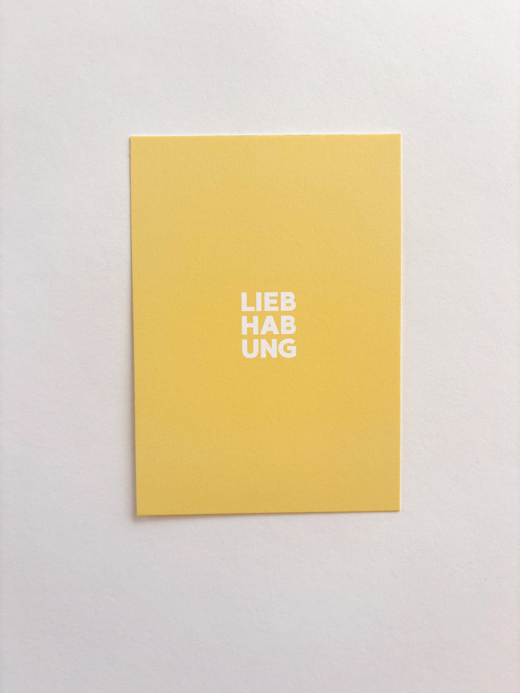 liebhabung - postkarte A6