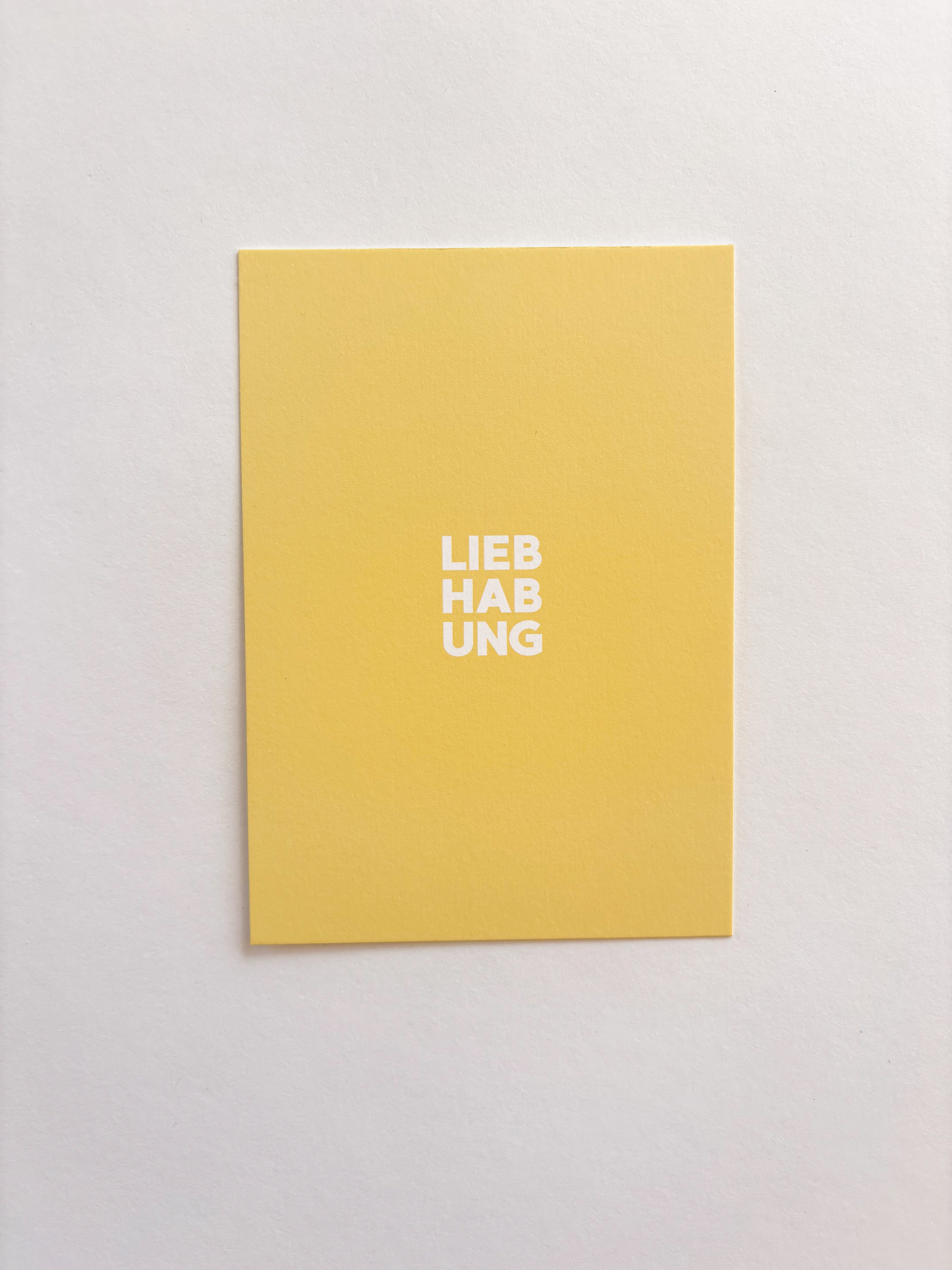 liebhabung - postkarte A6