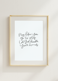 pray before you go to sleep - poster A4